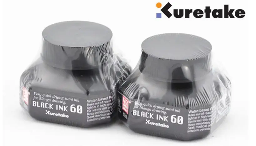 ZIG Comic Ink Kuretake 60ml Smooth Flowing Fast Dry for Manga Drawing Japan Waterproof fountain pen ink calligraphy ink