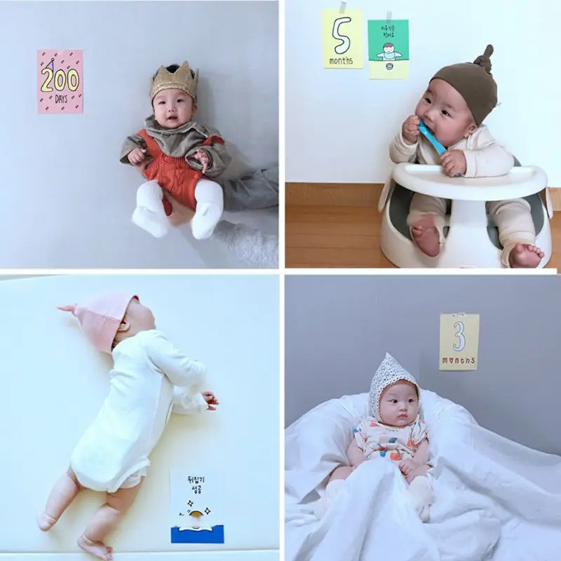 New 32 Pcs/Set Month Card Baby Monthly Newborn Pregnant Photos Funny Cartoon Photography Photo Cards Stickers Shot Record New 32 Pcs/Set Month Card Baby Monthly Newborn Pregnant Photos Funny Cartoon Photography Photo Cards Stickers Shot Record