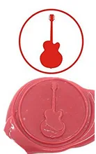 Vintage Guitar Music Custom Luxury Wax Seal Sealing Stamp Brass Peacock Metal Handle Sticks Melting Spoon Wood Gift Box Set