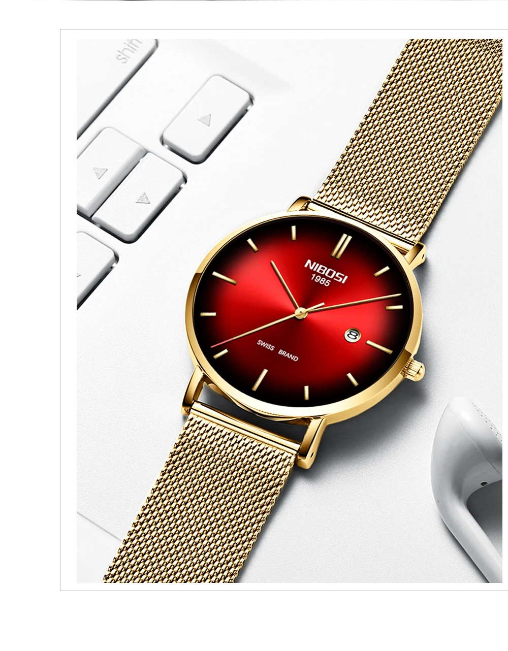 NIBOSI Men And Women Watches Top Brand Luxury Unisex Watch Waterproof Classic Simple Quartz Wrist Watch Erkek Kol Saati Relogios (15)