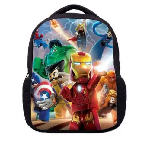  13 Inch Lego Ninja Batman School Bags for Kindergarten Children kids School Backpack for Girls Boys - 32897496383