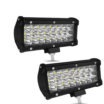 

4"7" 72W 3/4-Row Spotlight LED Work Light Bar Auto Lights Bar Off Road car Lamp For Tractor Trucks SUV Vehicle Boat Motorcycle