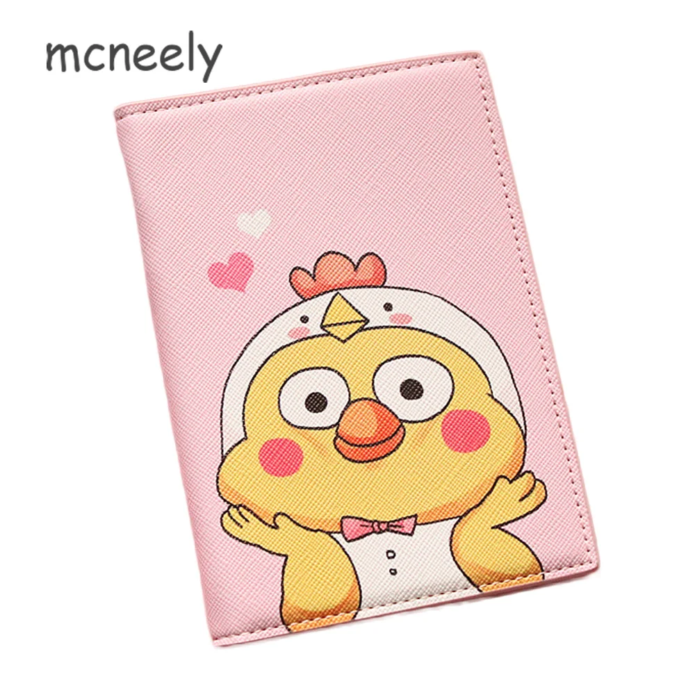 Lovely little yellow chicken Passport Covers Travel Accessories ID Bank