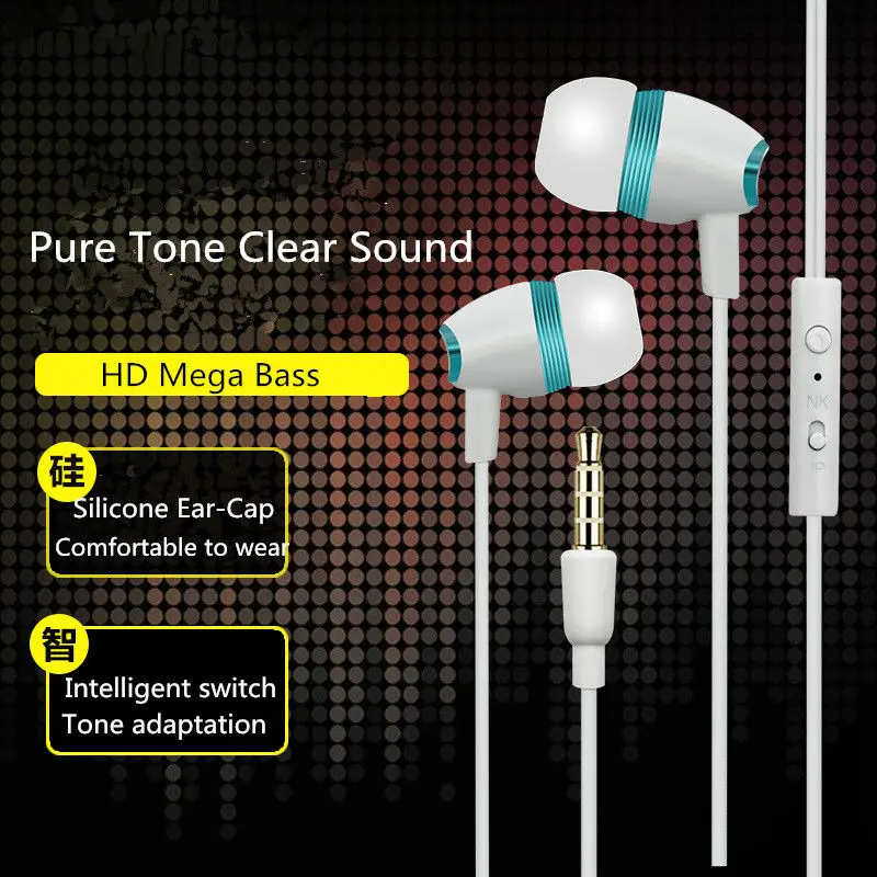 High Quality Earphones For MaxCom Classic MM129 MobliePhone Headset Earbud Earpiece Mic Free Shipping | Электроника