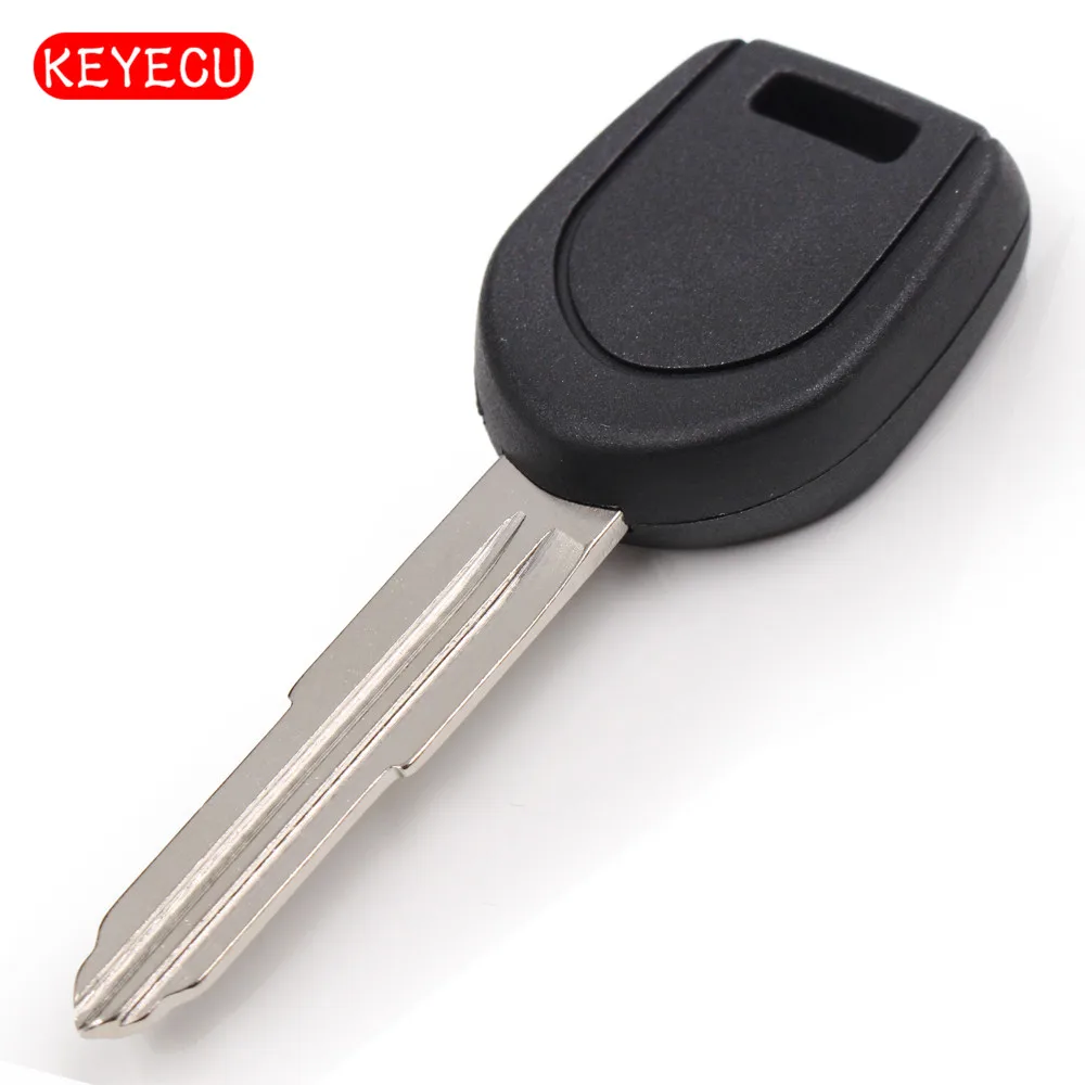 

Keyecu Transponder Key Fob With Chip 4D61 for Mitsubishi L200 Shogun Pajero Montero Uncut Left Blade Blank MIT8