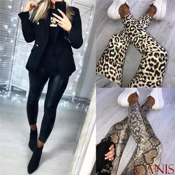 

2019 Fashion Womens High Waist Skinny Stretch Pencil Pants Slim Trousers Fit Leggins Pants Trousers Woman's Leggings
