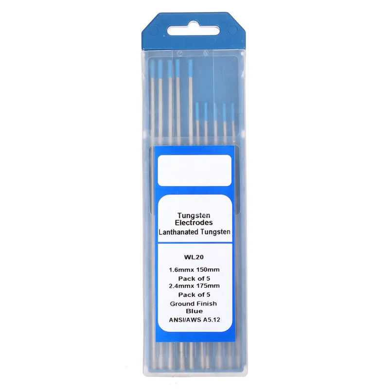 

2% Lanthanated WL20 TIG Welding Tungsten Electrode Welding Rod Blue Tip 1.6mmx150mm +2.4mmx175mm