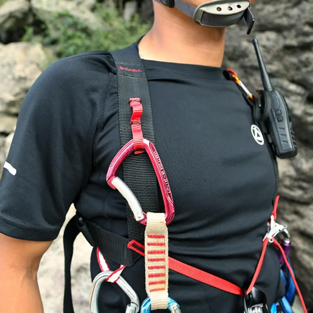 Скалолазание нагрудный ремень Открытый скалолазание грудь Регулируемый фиксированный плечевой ремень пещера спасательное оборудование для активного отдыха скалолазание жгут