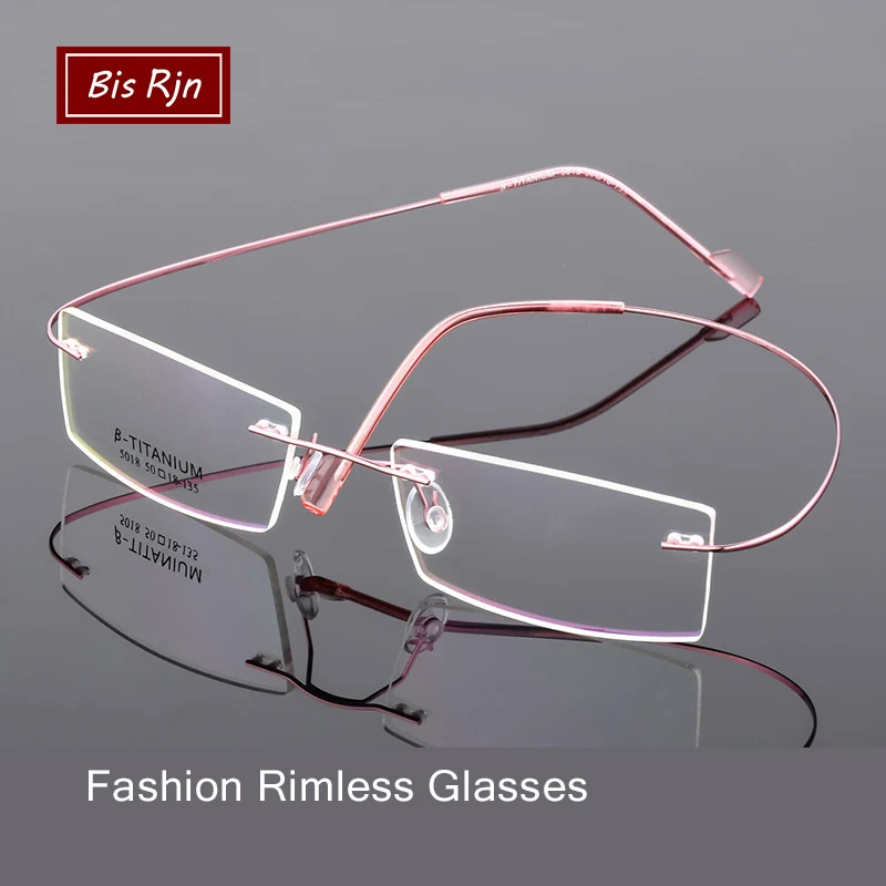 Память титана легкие гибкие без оправы очки Оптические очки оправа компьютерная оправа с прозрачными линзами Z5018