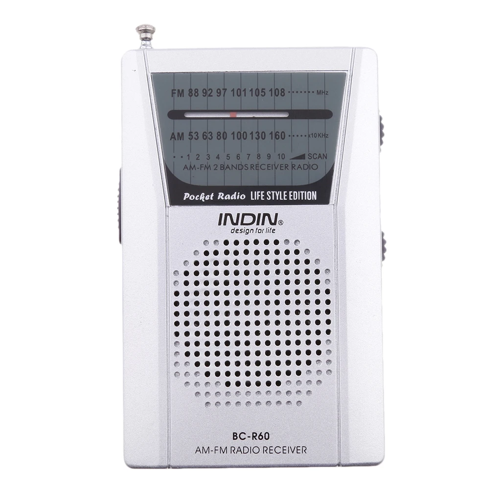 

Mini Portable Pocket AM FM Radio Speaker Telescopic Antenna 3.5mm Jack Superior Sound Quality