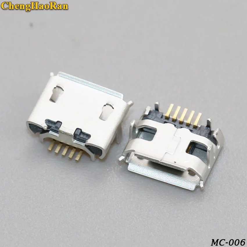ChengHaoRan micro usb разъем порт для зарядки ASUS/Blackberry/Lenovo/Huawei/VIVO/OPPO/HTC 5Pin длинный
