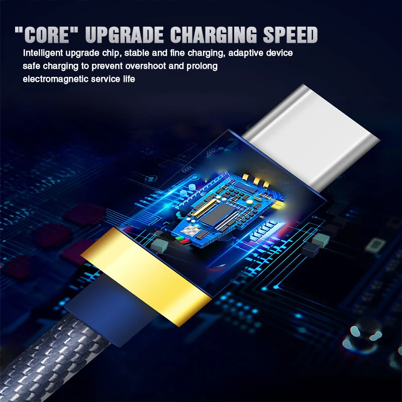 المصغّر usb كابل 3A سريع كابل شحن سامسونج Xiaomi هواوي usb شاحن هاتف محمول يعمل بنظام تشغيل أندرويد كابلات نوع c usb بيانات الشحن الحبل