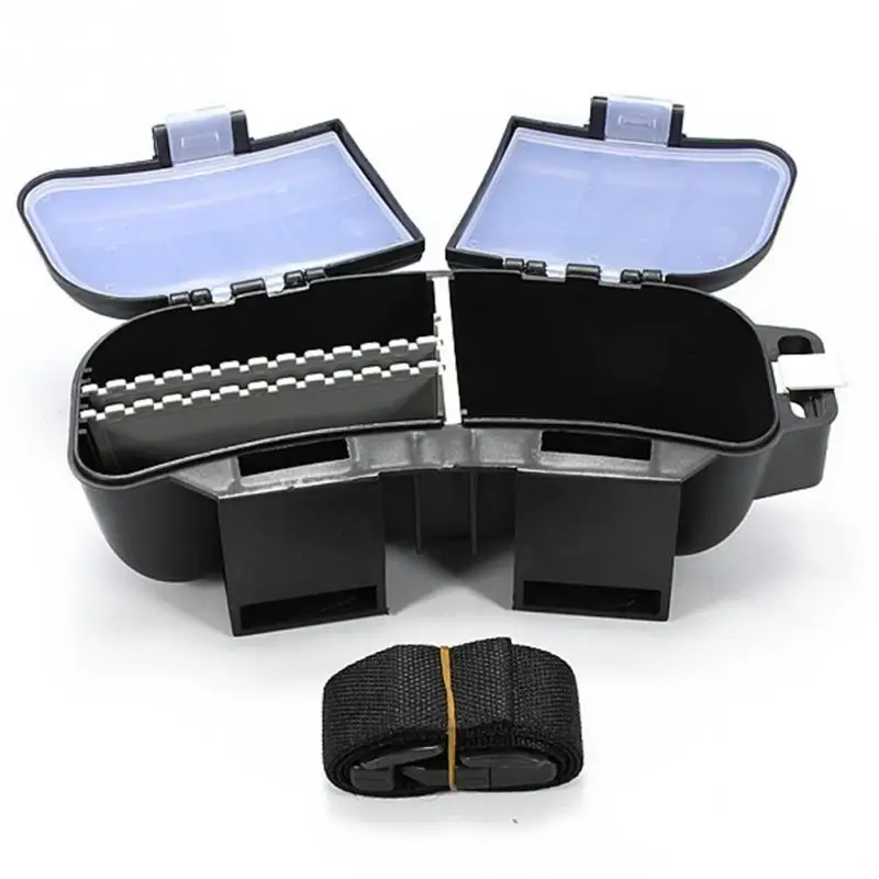 

Fishing Lures Baits Spoons Hooks Reels Storage Bag Tackle Box Waist Belt Case