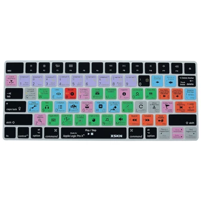 XSKN Final Cut крышка клавиатуры для Клавиатура Apple Magic нам ярлык премьера Photoshop Lightroom гладкий Чехол из силикона( выпуск - Цвет: Logic US