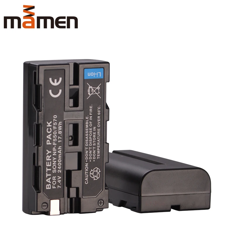 Mamen NP F550 ЖК-дисплей USB Dual Зарядное устройство цифровой NP-F550 7,4 V 2400 мА/ч, Камера Li-Батарея для sony RV100 RV200 CCD SC5 SC5/E SC55 SC55E