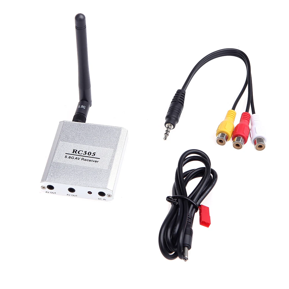 5.8G Wireless FPV RX Receiver 5.8GHZ 8CH Video Receiver RC305 FPV TX