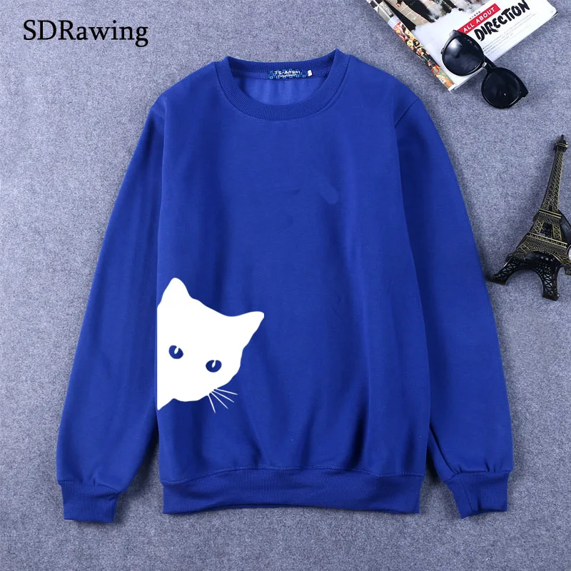 cat out side Print Women Sweatshirts Cotton Casual Funny Sweatshirts For Lady Girl Sweatshirts Hipster Tumblr Drop Ship cat out side Print Women Sweatshirts Cotton Casual Funny Sweatshirts For Lady Girl Sweatshirts Hipster Tumblr Drop Ship
