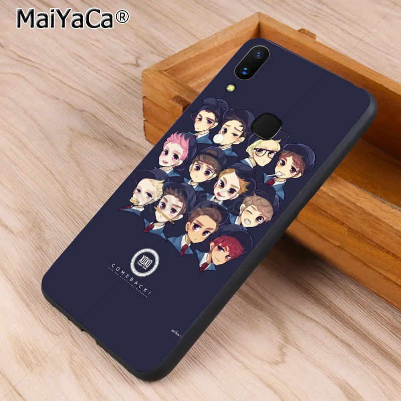 Защитный чехол для телефона MaiYaCa KPOP EXO LUCKY ONE vivo x20 plus x21 ud nex s x9s V9 V7 Y 83 чехол|Бамперы| |