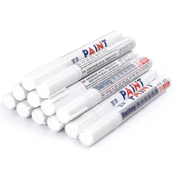 

12x White Car Tyre Tire Thread Rubber Waterproof Permanent Paint Marker Pen