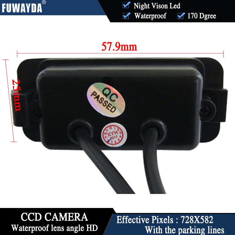 Камера заднего вида FUWAYDA для FORD MONDEO/FIESTA/FOCUS HATCHBACK/S Max/KUGA + 4 3 дюйма|ccd rearview camera|ford s-max