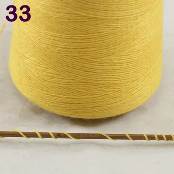 

Sales 1X500g high quality 100% pure cashmere warm soft hand-woven tower yarn Corn Yellow 262-5033