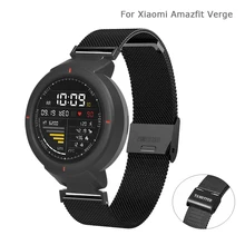 Металлический ремешок для Xiaomi Huami Amazfit Verge, ремешок для часов из нержавеющей стали, сменный Браслет для Amazfit Verge 3, браслет