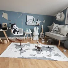 Креативные Приключения карта мира коврик игровой коврик детский ползающий коврик Настенный декор гобелен