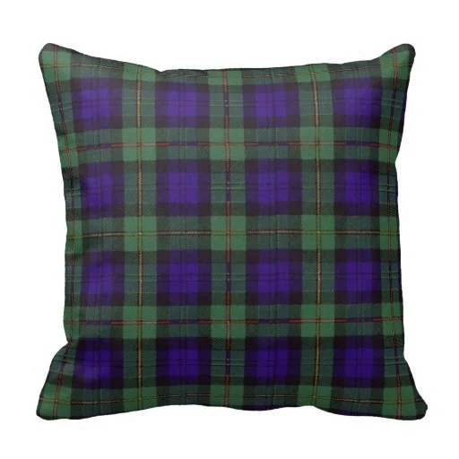 Brown Macewen Scottish Clan font b Tartan b font Plaid Throw Cushion Cover Size 45x45cm Free