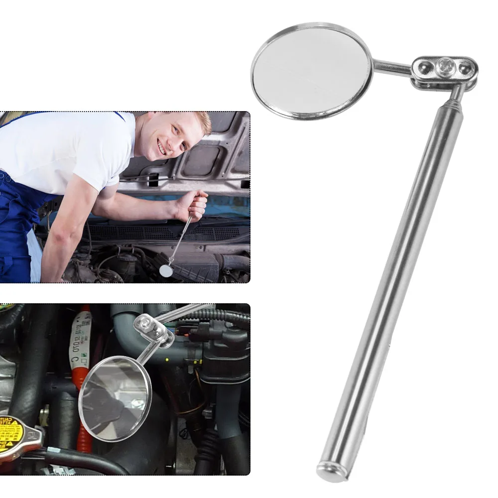 

ALLOMN Car Telescopic Inspection Mirror Universal Automotive Telescopic Detection Lens 360 Degree Rotable