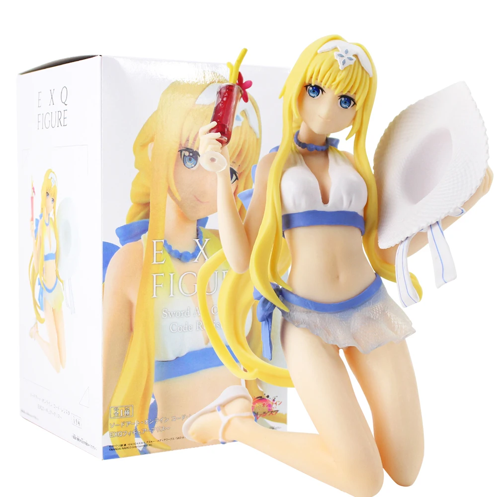 13cm Sword Art Online figure Toys Figure Swimsuit PVC Action Model Collection Figure Toy Kids Gifts