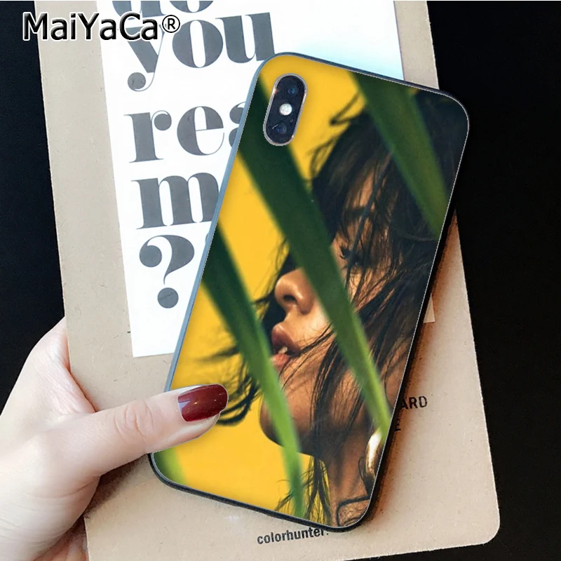 MaiYaCa Camila Cabello DIY Painted Phone Accessories Case for Apple iPhone 8 7 6 6S Plus X XS MAX 5 5S SE XR Cellphones