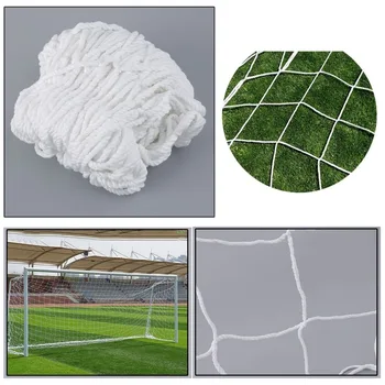 

Football Net Full Size PP Soccer Goal Net Netting Outdoor Sports Training Tool Match Replacement Device White Net Free Shipping