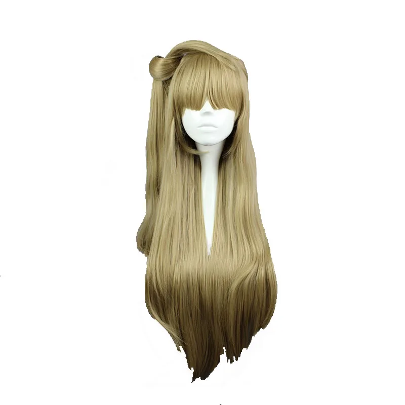 

MCOSER 80cm Long Straight Synthetic Flaxen Ponytail Costume Cosplay Hair Wig 100% High Temperature Fiber WIG-560A