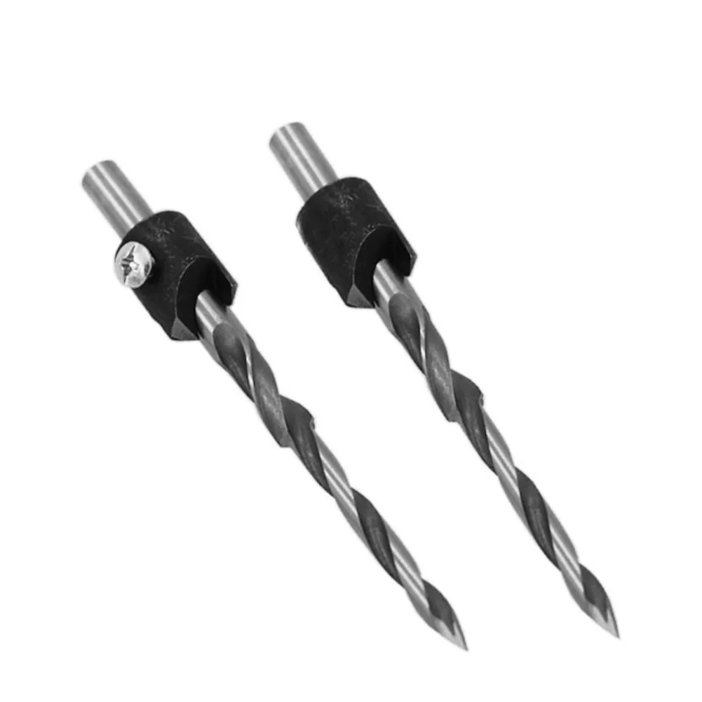 

1 pcs HSS Countersink Twist Step Guide Drill Bit Pocket Hole Carpentry Reamer Woodworking Chamfer End Milling Tool