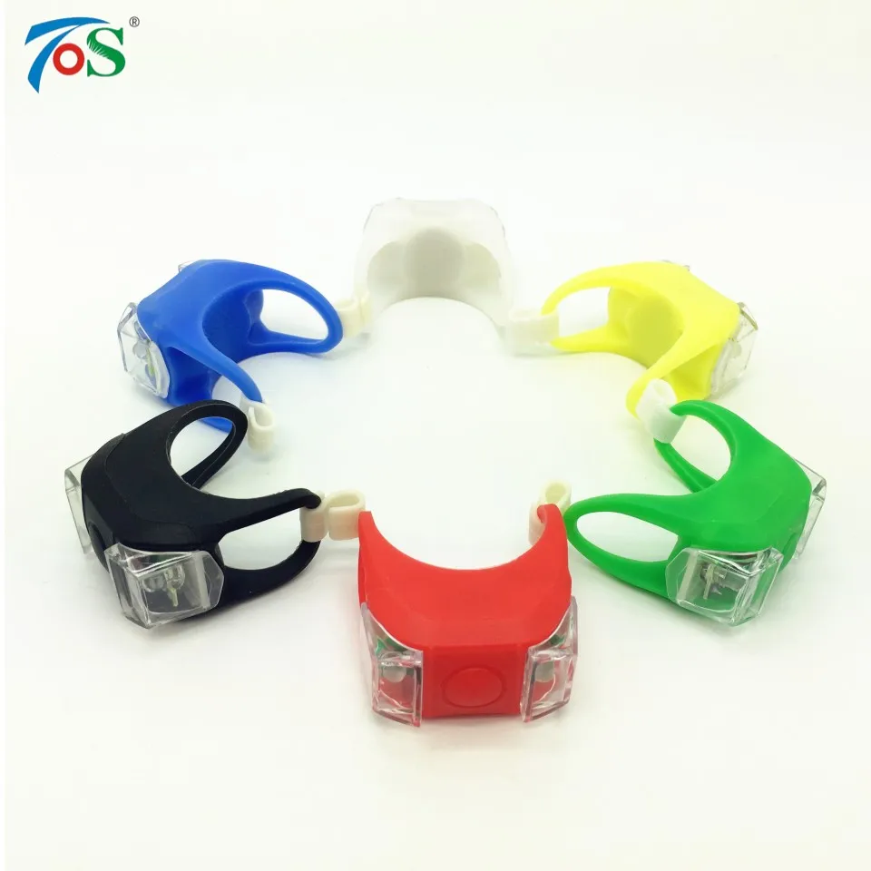 Top TOS 1PC LED Eyes Bike Light Bicycle Strobe Tail Rear Wheel Spoke Light Flashlight Bicycle Accessories Bike Front Handlebar Light 10