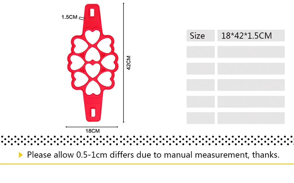 1 шт. силиконовый фантастический блинчик, кольца для яиц, 10 ячеек в форме сердца, формы для яиц, антипригарные кухонные приспособления инструменты для кухни