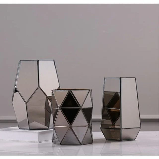 Cheap Nordic geometric mirror glass vase modern fashion home model room living room dining room display ( without flower) LU714105 Cheap Nordic geometric mirror glass vase modern fashion home model room living room dining room display ( without flower) LU714105