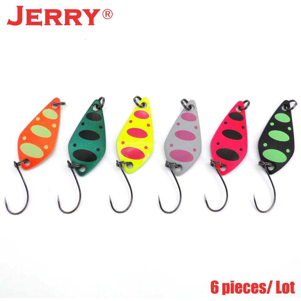 Jerry 6 шт. 2 5 г 3 форель лосось рыболовная приманка для пресной воды микро