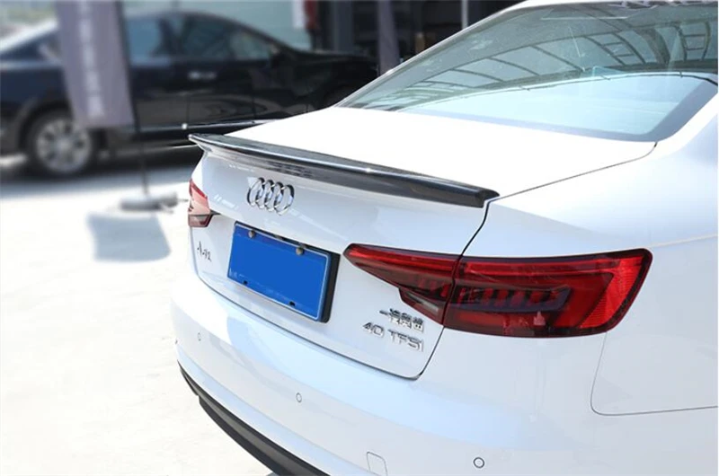 Спойлер из углеволокна для Audi A4 S-line S4 B9 задние Спойлеры-крылья высокого качества авто аксессуары