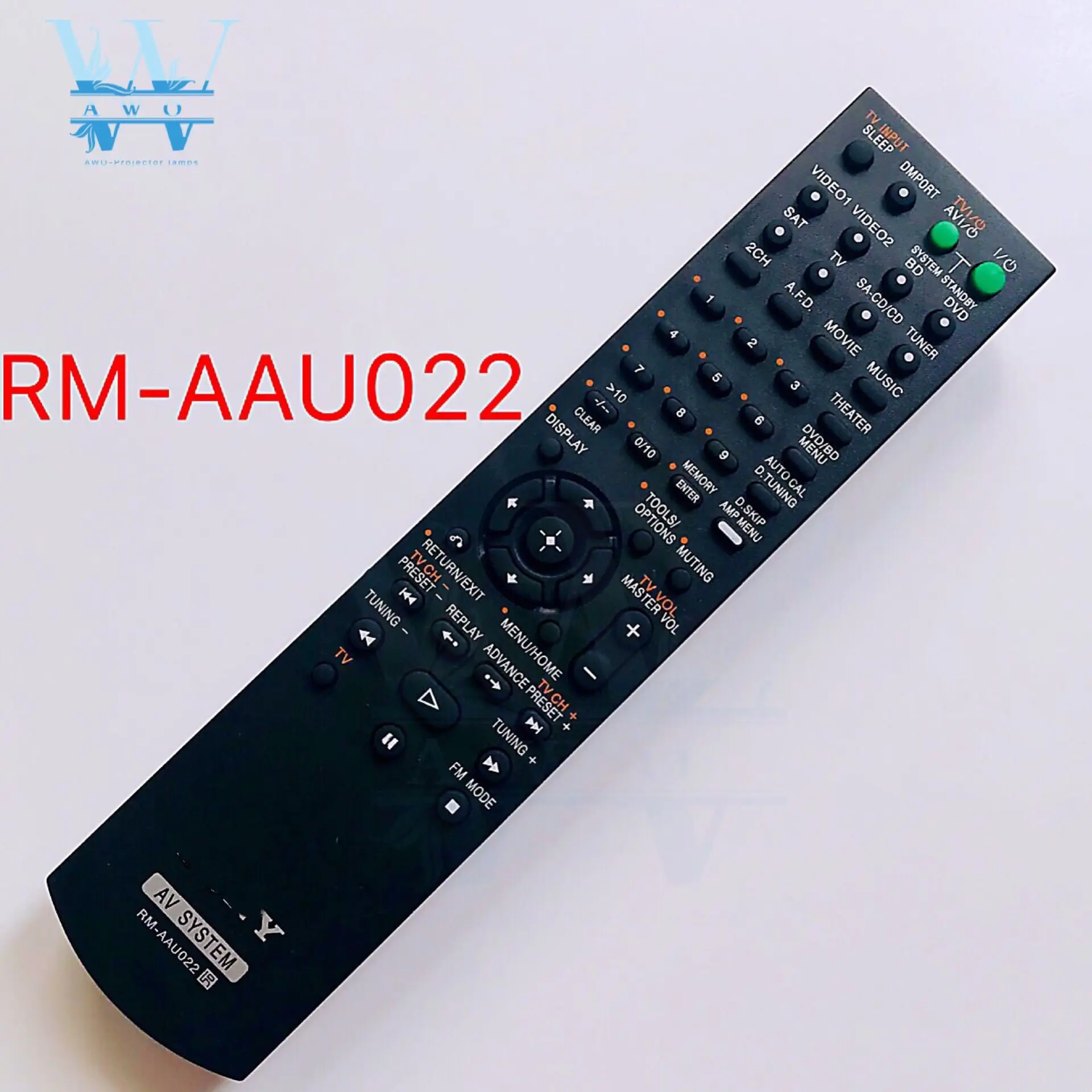 

NEW RM-AAU022 Remote Control For Sony RM-AAU020 RM-AAU021 HOME THEATER AV System STR-KS2300 STR-DG520 HT-SF2300 SS2300 RM-AAU029