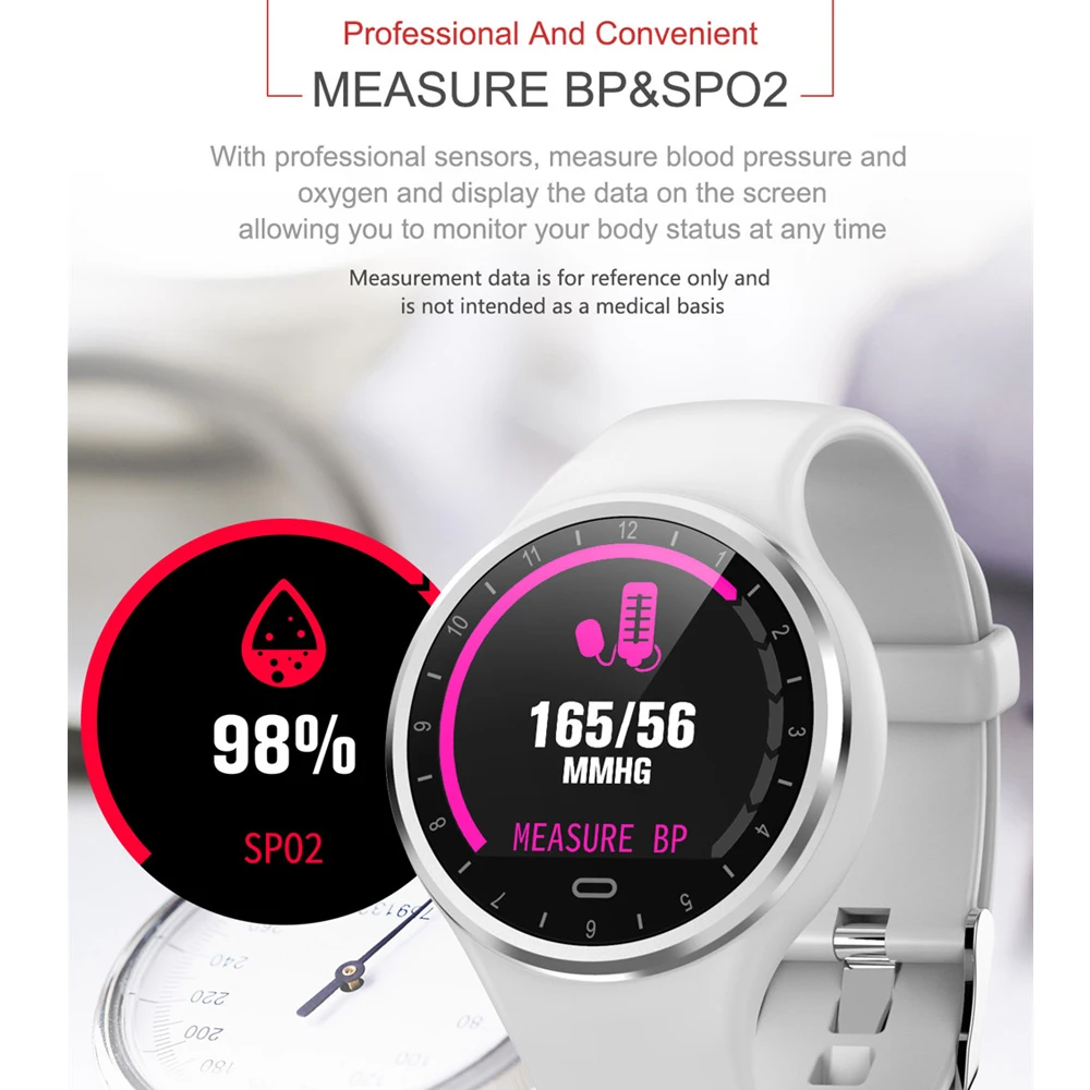 

Smart Watch M8 Women Smart Bracelet Fitness Tracker Step Heart Rate Blood Pressure Stopwatch IP67 Waterproof Smart Wristbands