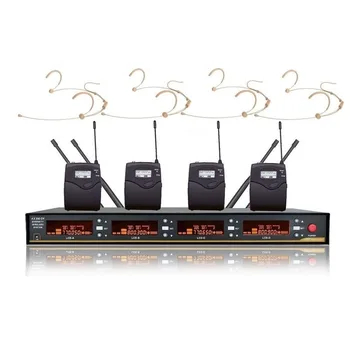 

Bolymic Beige Headset wireless microphone 4 headset microphone Pll UHF wireless microphone