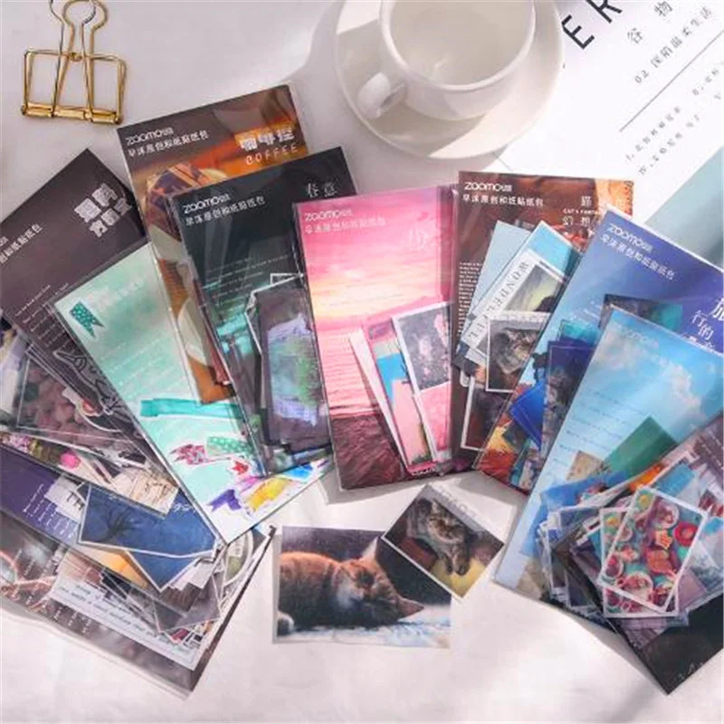 

40pcs/1pack Kawaii Stationery Stickers New Travel series Diary Planner Decorative Mobile Scrapbooking DIY Craft Stickers