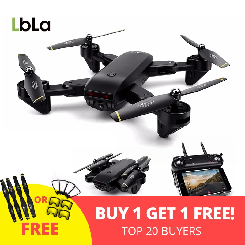 LBLA Drone with Camera WIFI FPV Quadcopter 720P HD Live Video Headless Mode 2.4GHz 4CH 6 Axis Gyro Foldable RTF | Игрушки и хобби