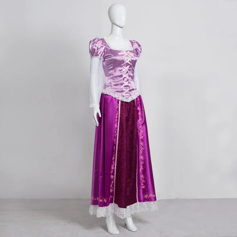 Фиолетовое платье принцессы Рапунцель; Карнавальный костюм для взрослых девочек; Детские запутанные костюмы на Хэллоуин для женщин размера плюс