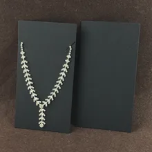 100 шт 15*8 см Крафт ожерелье карты бумажные ювелирные изделия карты винтажное классическое ожерелье картонные витринные подставки Пользовательский логотип нужно AddExtra стоимость