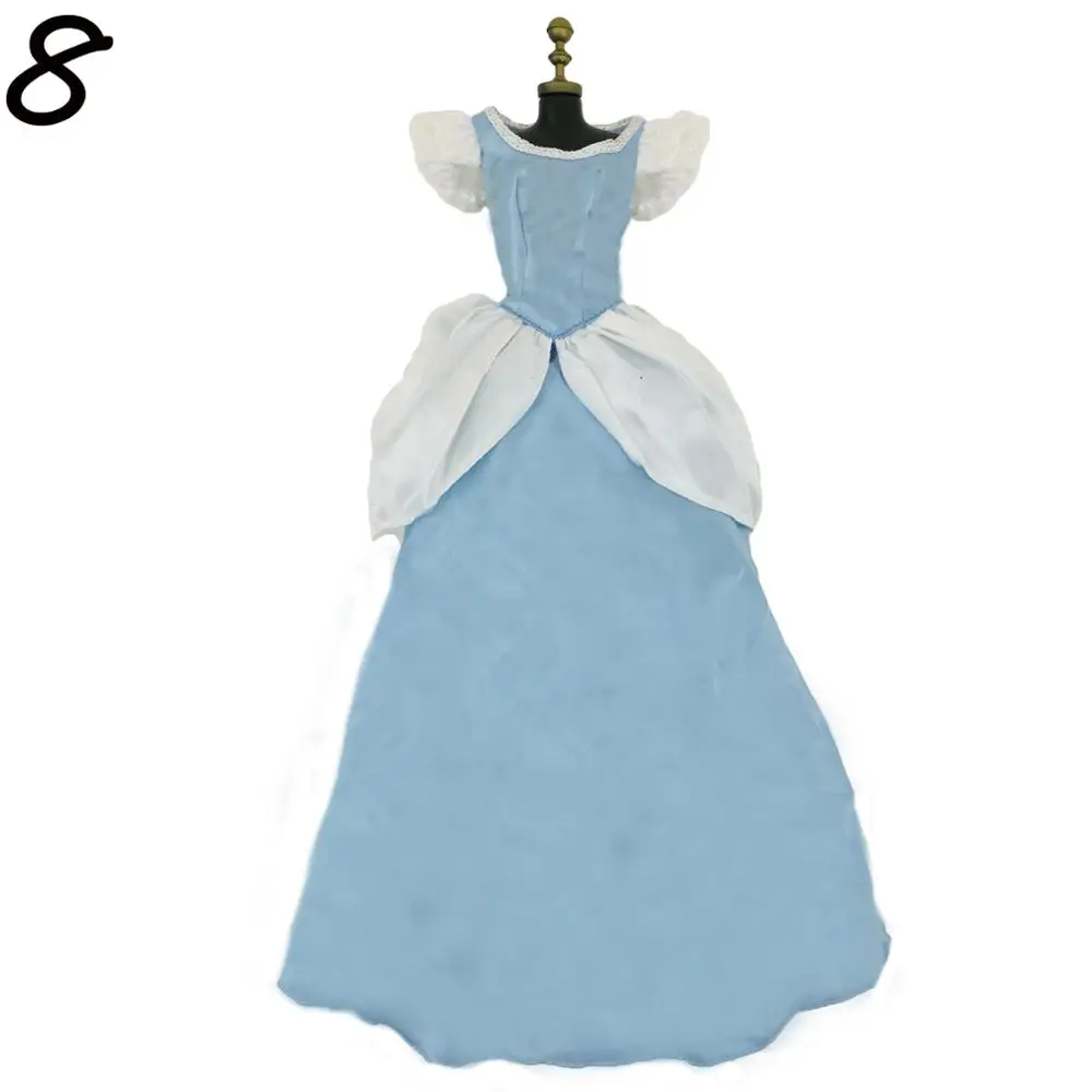 Lot Classic Dress Copy Elsa Bella Princess Party Ball Gown Dancing Fairytale Skirt Doll Accessories Clothes For 17 inch Doll Toy