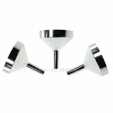 20 шт маленькие металлические воронки для заполнения небольших мини бутылок или контейнеров из нержавеющей стали 5PJJ204