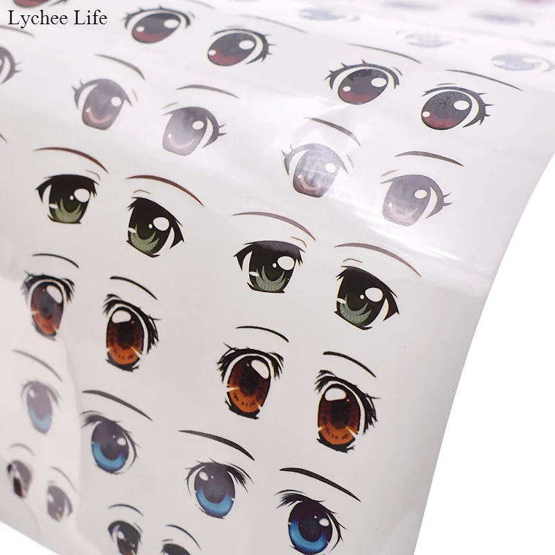Lychee Life 4 шт. наклейки для глаз DIY кукла мультфильм аниме фигурка милые куклы глаза