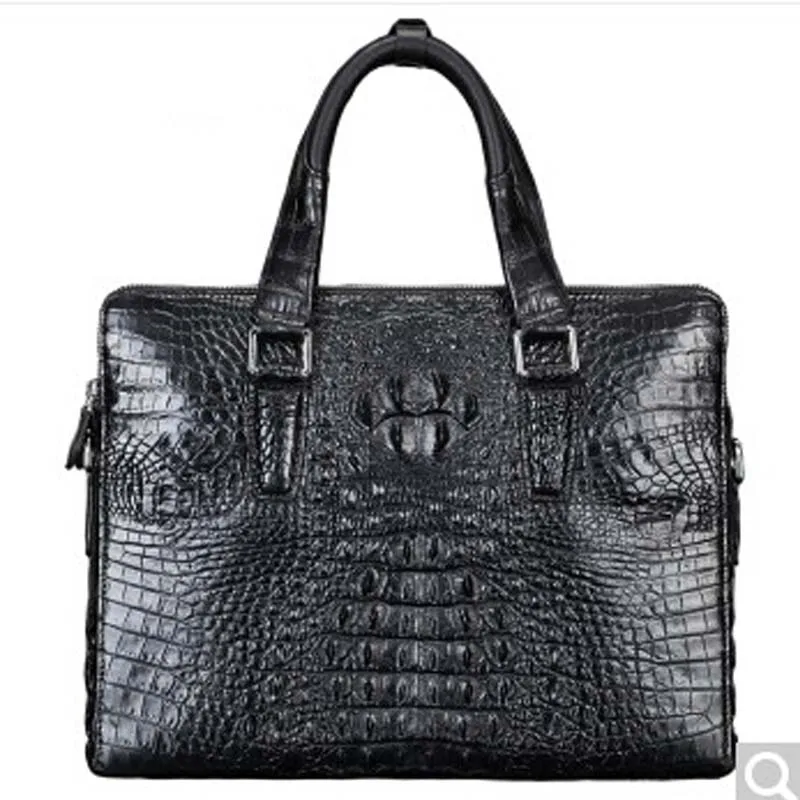 

Samgus Crocodile leather men handbag business man bag man single shoulder bag leisure bag business Briefcase computer Bag